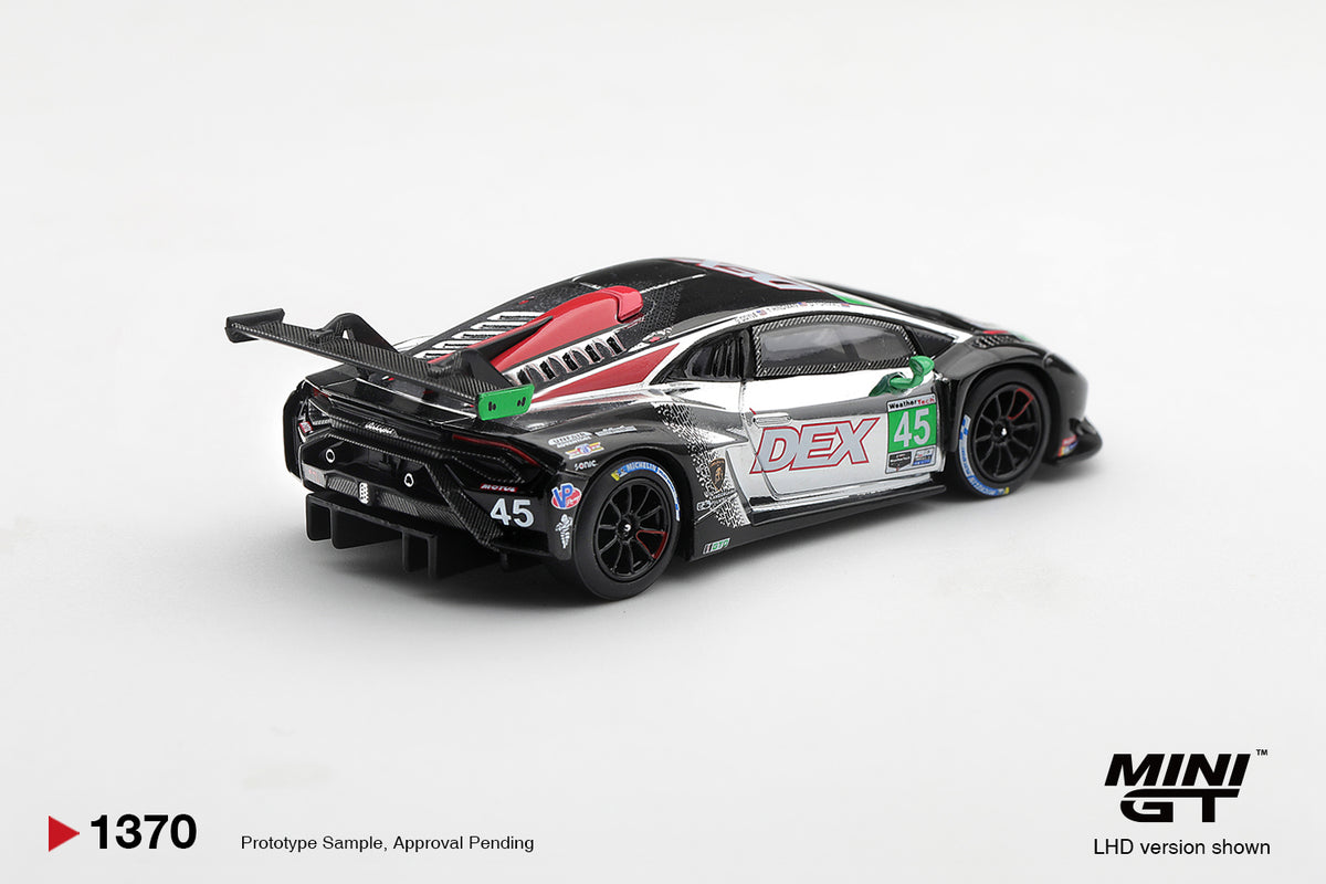 Mini GT Lamborghini Huracan GT3 EVO2 #45 DEX Wayne Taylor Racing Chevrolet Grand Prix 2025 – Ansicht 3