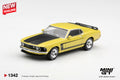 Mini GT Ford Mustang Boss 302 Bright Yellow 1969