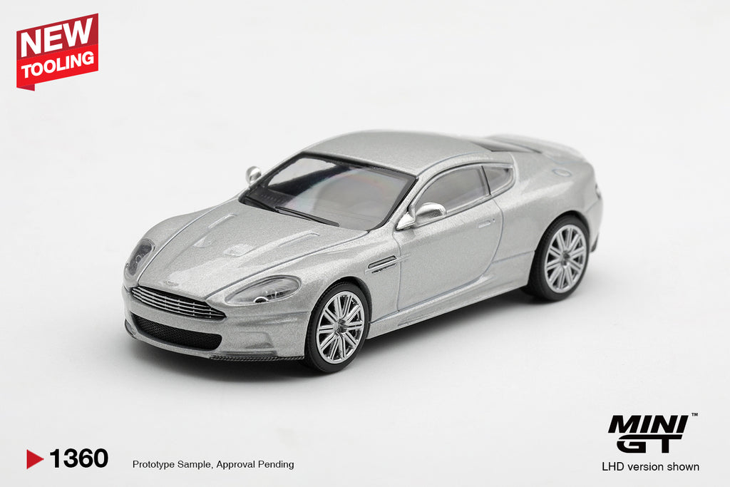 Mini GT Aston Martin DBS Lightning Silver 2008