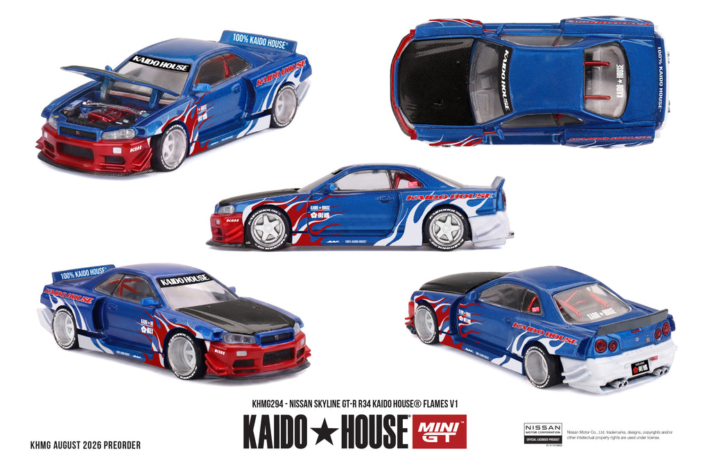 Kaido House Nissan Skyline GT-R (R34) Flames V1 1999