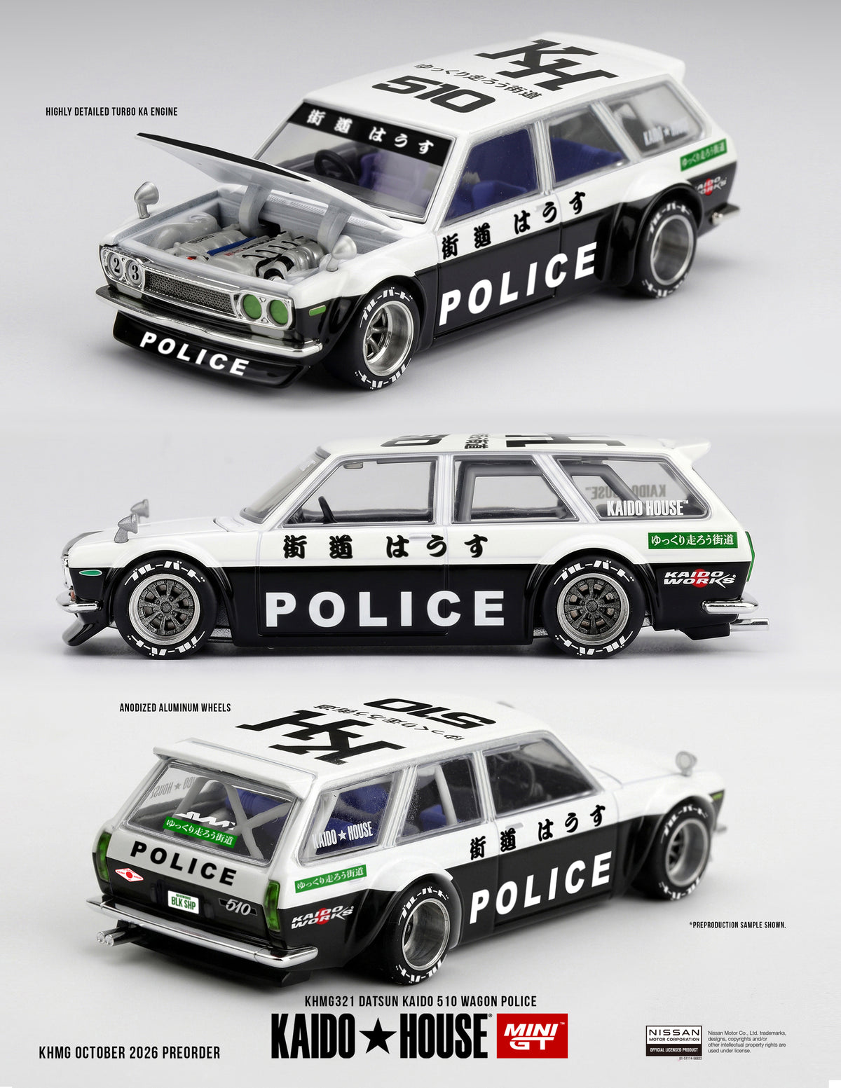 Kaido House Datsun 510 Datsun Kaido 510 Wagon Police 1969