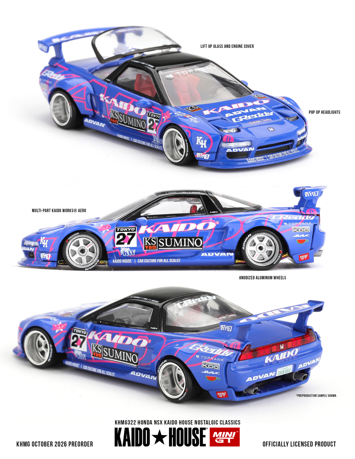 Kaido House Honda NSX Nostalgic Classics 1990