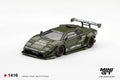 Mini GT Lamborghini Countach LB★Works Army Green 2025