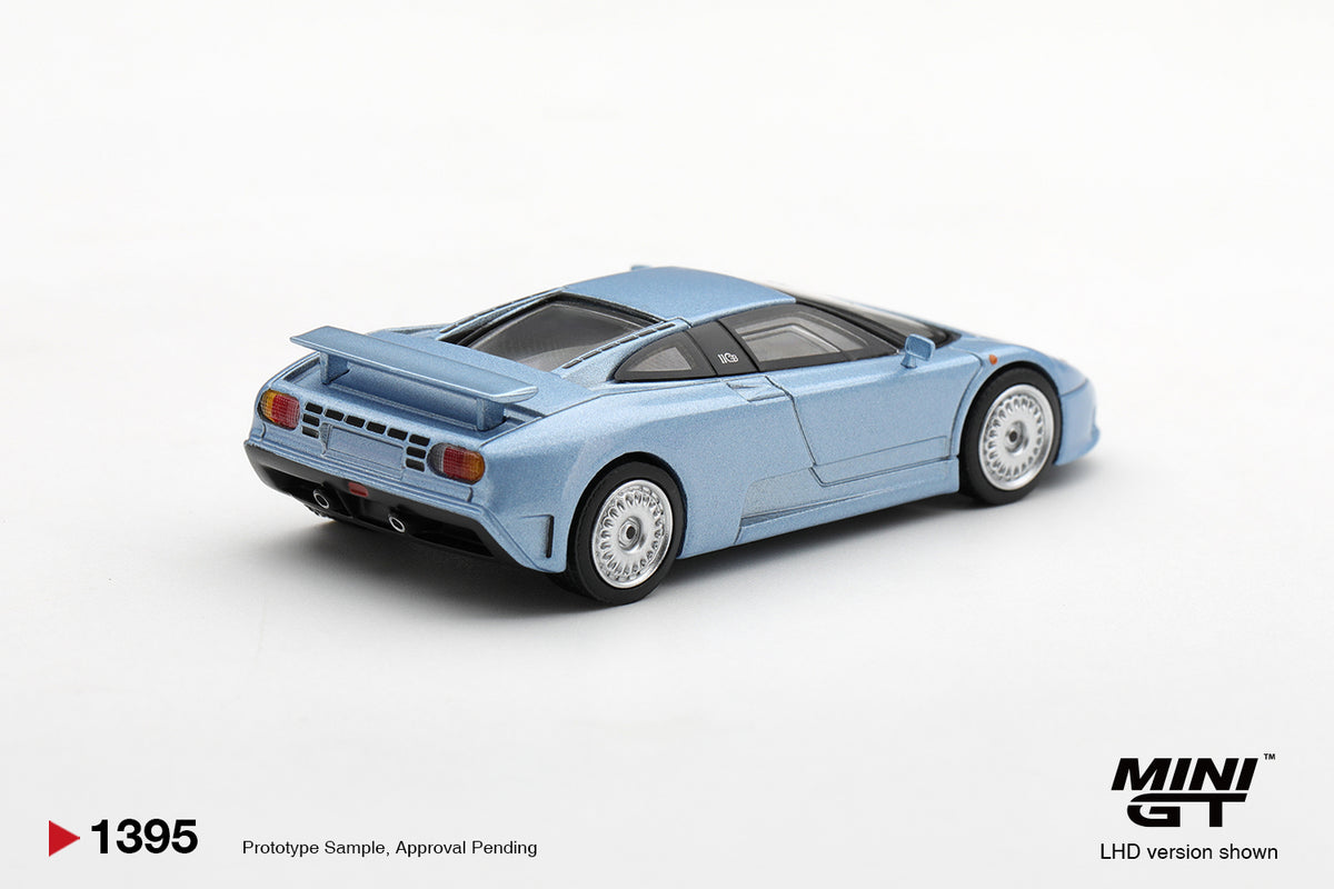 Mini GT Bugatti EB110 GT Azzurro Metallizzato Mondial DE L'automobile 1992 – Ansicht 3