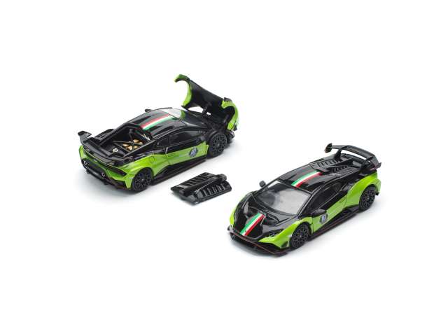 Pop Race Lamborghini Huracan STO (LP640-2 10 Anniversario) Green/Black