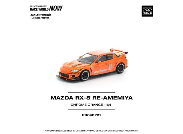 Pop Race Mazda RX8 RE-Amemiya Chrome Orange