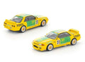 Pop Race GT-R R32 JCT Group A, Opening Front & Rear Yellow/Green 1992