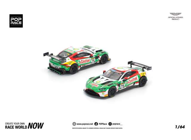 Pop Race Aston Martin Vantage GT3 Bathurst 12H White/Red/Green 2020