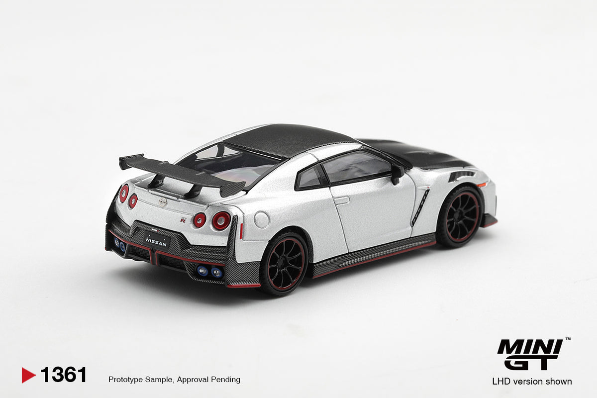 Mini GT Nissan GT-R R35 Nismo Silver Metallic 2024 – Ansicht 3