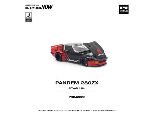 Pop Race Pandem 280ZX Advan Black/Red