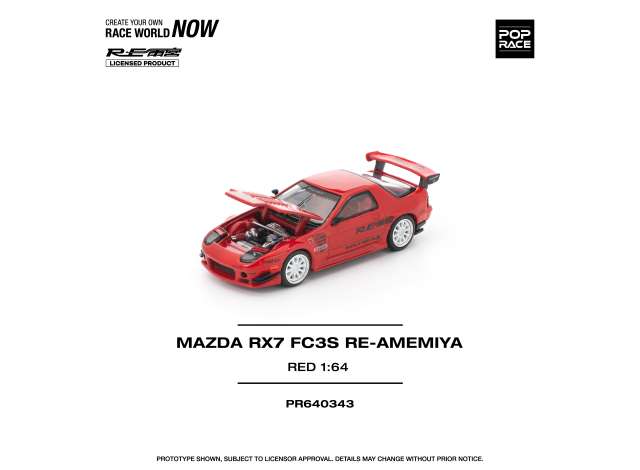 Pop Race Mazda RX7 FC3S RE-Amemiya Red