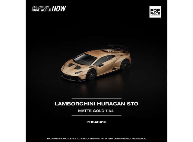 Pop Race Lamborghini Huracan STO Matte Gold