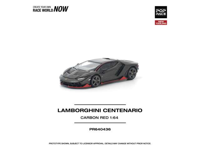 Pop Race Lamborghini Centenario Carbon/Red