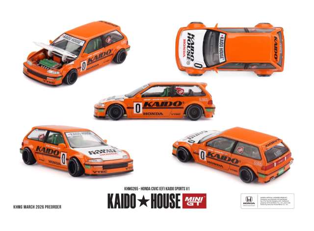 Kaido House Honda Civic (EF) Kaido Sports V1 Orange 1987