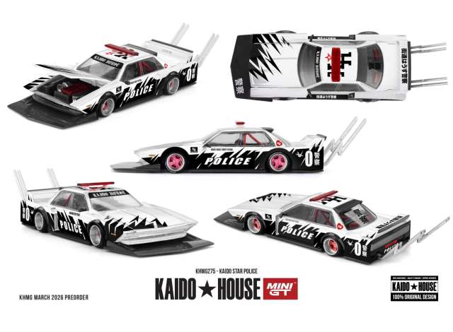 Kaido House Kaido Star Police Black/White 1985