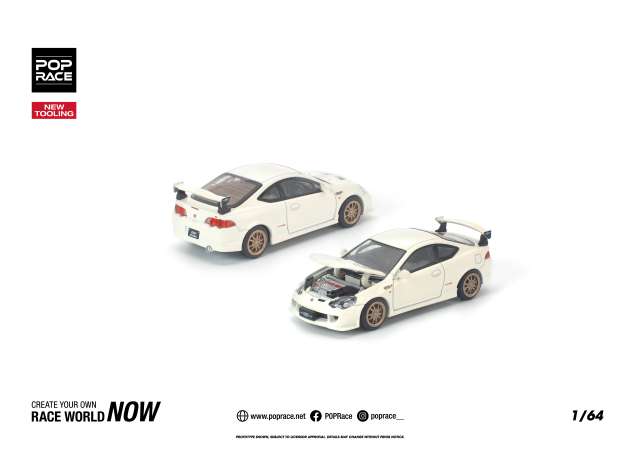 Pop Race Honda DC5 Mugen White