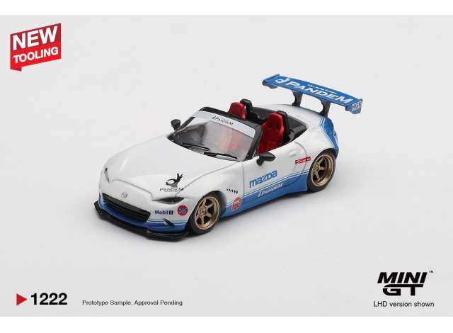Mini GT Mazda MX-5 (ND) Miata Pandem IMSA White/Blue 2025