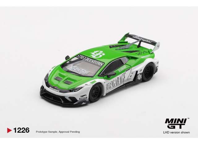 Mini GT Lamborghini Huracan LB Works GT Street Customs White/Green 2025