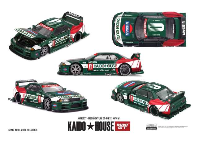 Kaido House Nissan Skyline GTR (R32) KHTC V1 Green/White/Red 1989
