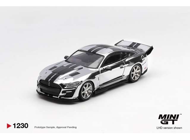 Mini GT Shelby GT500 Dragon Snake Concept Chrome Silver 2020