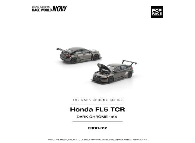 Pop Race Honda Civic FL5 TCR The Dark Chrome Series Dark Chrome