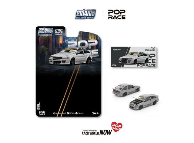 Pop Race RWB AE86 Matte Grey