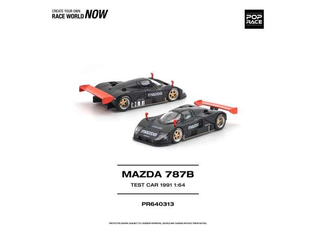 Pop Race Mazda 787B Test Car Black/Red 1991