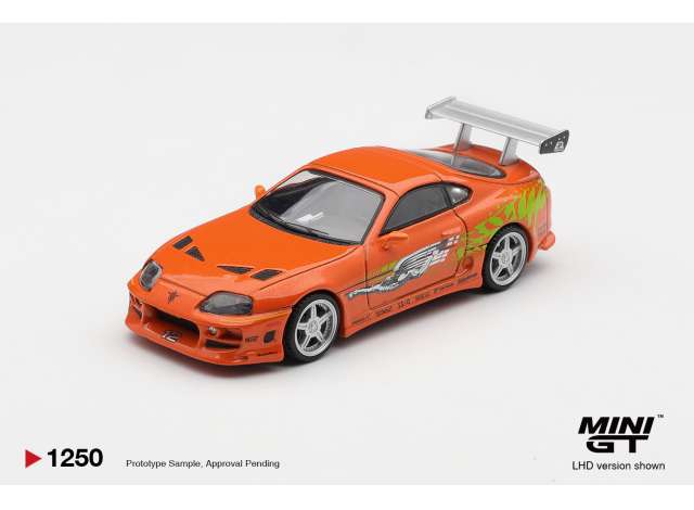 Mini GT Toyota Supra MK4 (A80) Romex Brian O'Conner The Fast and The Furious Orange 2001 (Blister)