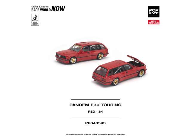 Pop Race BMW Pandem E30 Touring Red