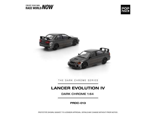 Pop Race Mitsubishi Lancer Evolution IV Dark chrome