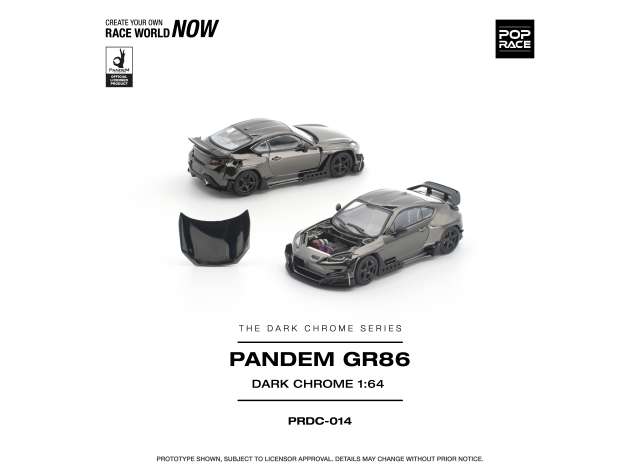Pop Race Toyota Pandem GR 86 Dark chrome