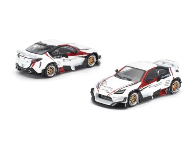 Pop Race Toyota Pandem GR86 Moontech White/Red
