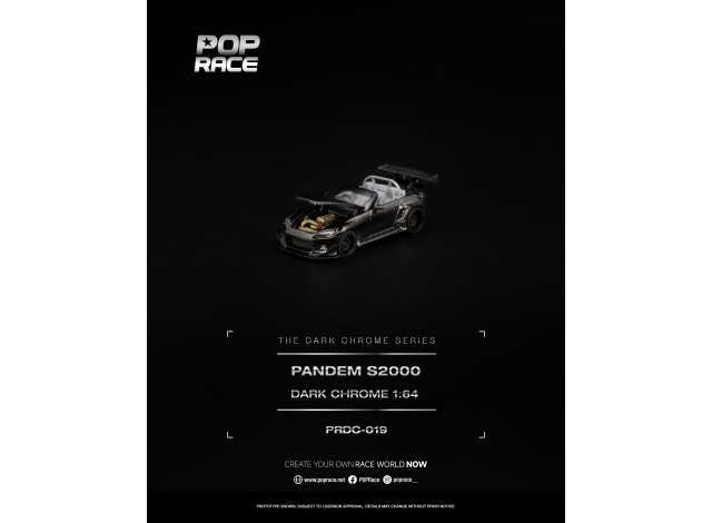 Pop Race Honda Pandem S2000 Dark chrome