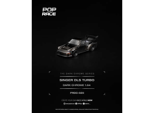 Pop Race Porsche Singer DLS Turbo Dark chrome