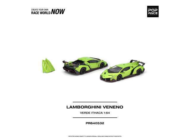 Pop Race Lamborghini Veneno Verde ithaca