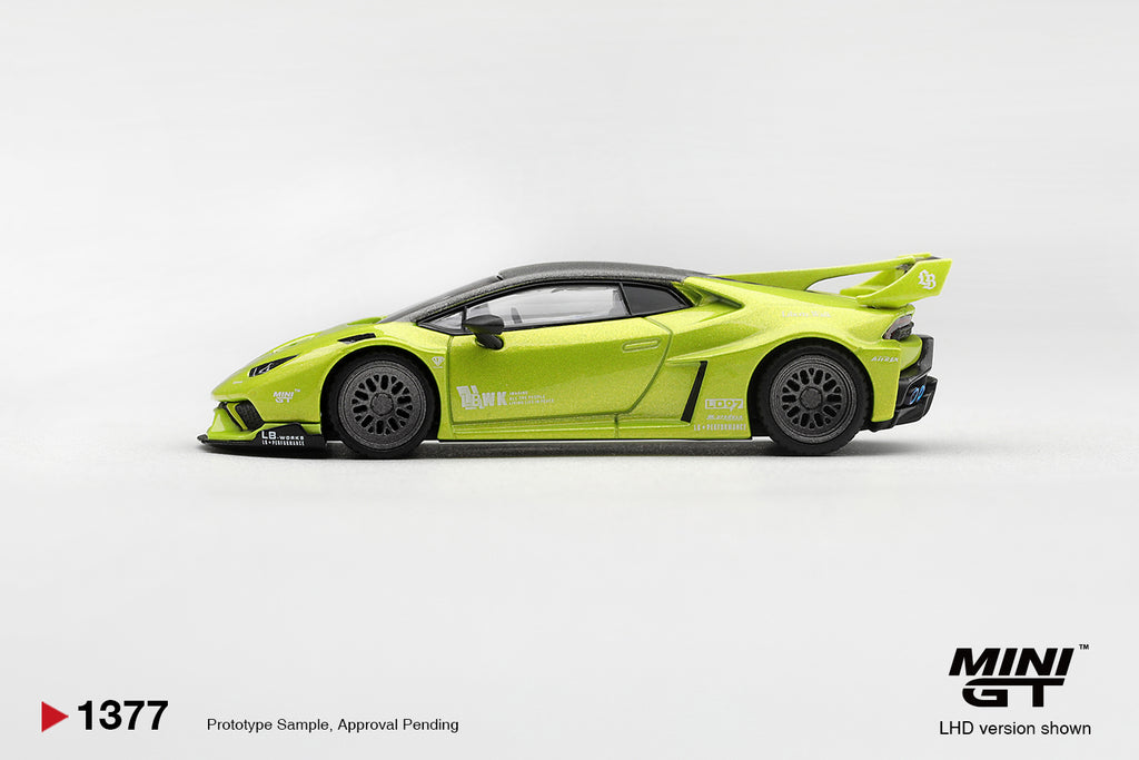 Mini GT Lamborghini Huracan LB★Works Lime Metallic 2023 – Ansicht 4
