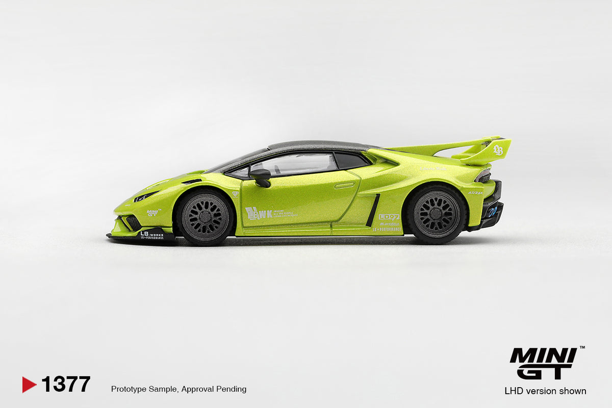 Mini GT Lamborghini Huracan LB★Works Lime Metallic 2023 – Ansicht 4