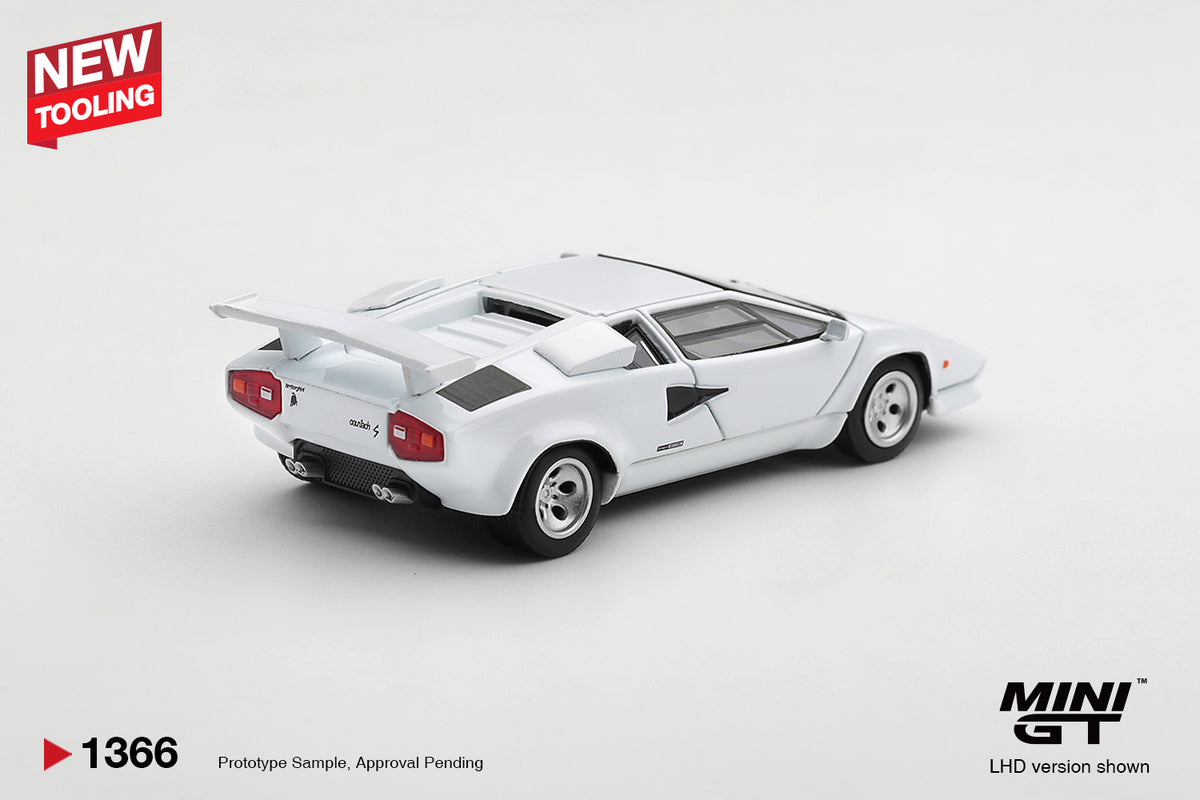 Mini GT Lamborghini Countach LP500S Bianco 1982 – Ansicht 3