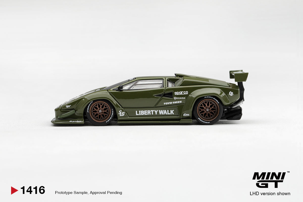 Mini GT Lamborghini Countach LB★Works Army Green 2025 – Ansicht 4