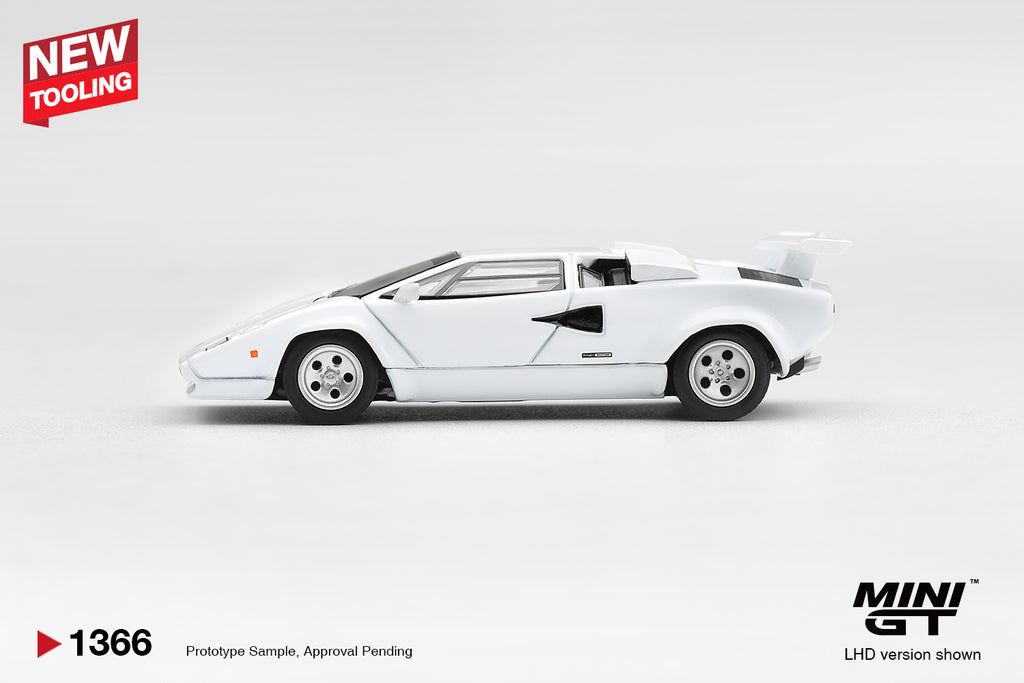 Mini GT Lamborghini Countach LP500S Bianco 1982 – Ansicht 4