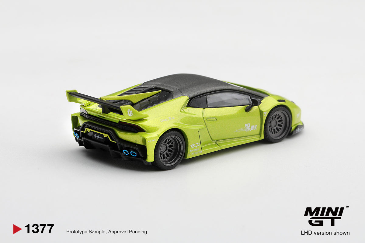 Mini GT Lamborghini Huracan LB★Works Lime Metallic 2023 – Ansicht 3