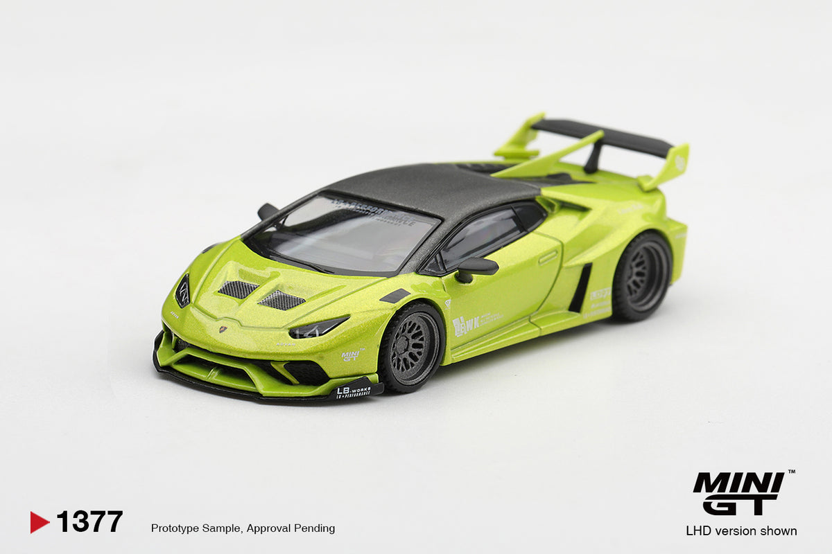 Mini GT Lamborghini Huracan LB★Works Lime Metallic 2023 – Ansicht 2