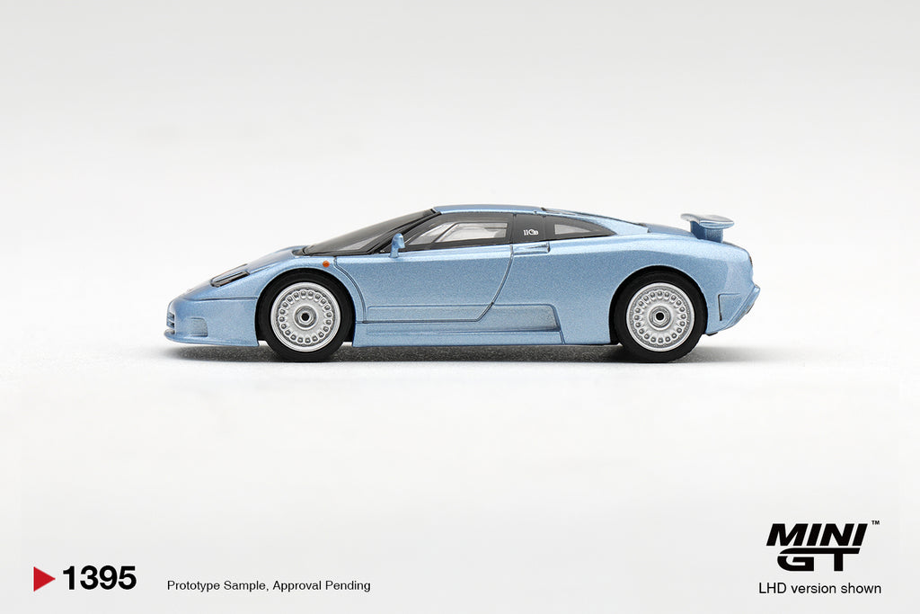 Mini GT Bugatti EB110 GT Azzurro Metallizzato Mondial DE L'automobile 1992 – Ansicht 4
