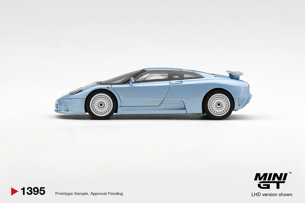 Mini GT Bugatti EB110 GT Azzurro Metallizzato Mondial DE L'automobile 1992 – Ansicht 4