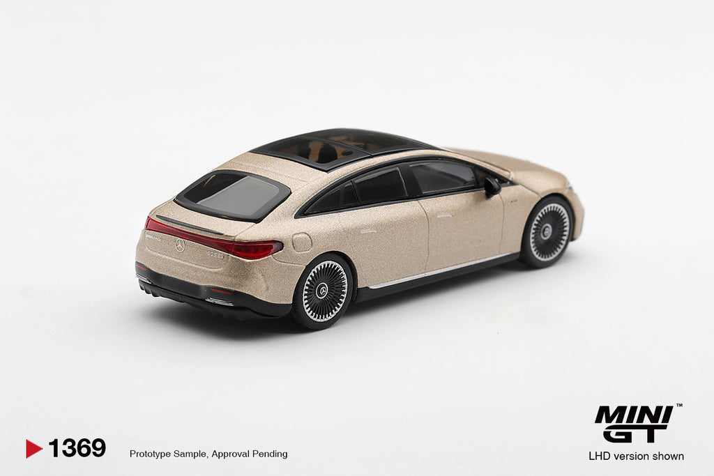 Mini GT Mercedes-Benz EQS 53 Signature Kalahari Gold Magno 2025 – Ansicht 3