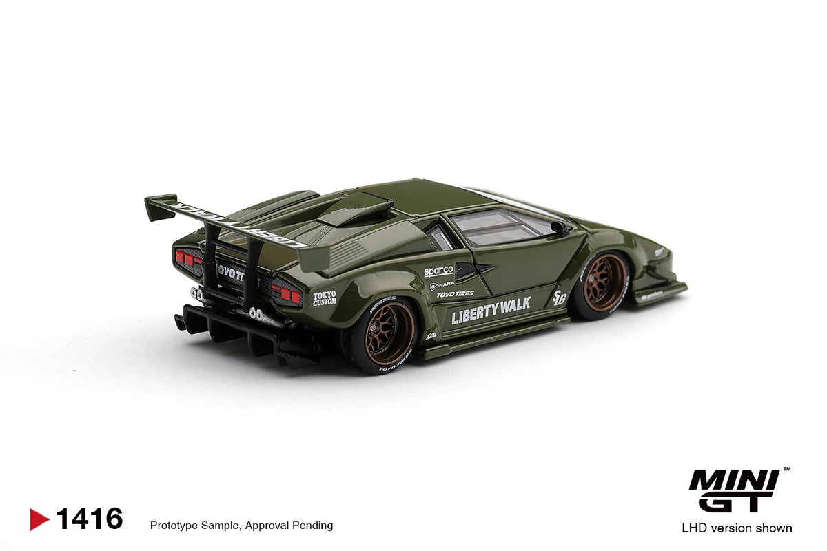 Mini GT Lamborghini Countach LB★Works Army Green 2025 – Ansicht 3