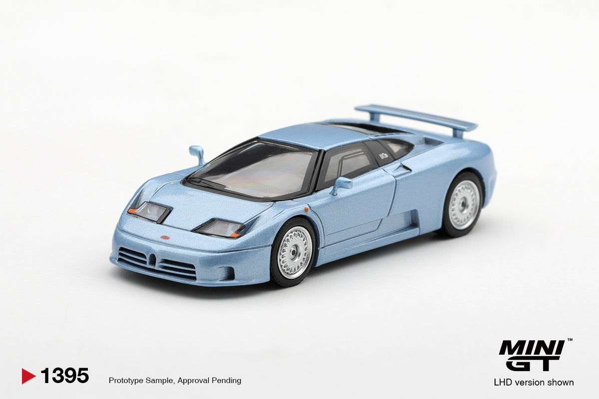 Mini GT Bugatti EB110 GT Azzurro Metallizzato Mondial DE L'automobile 1992 – Ansicht 2